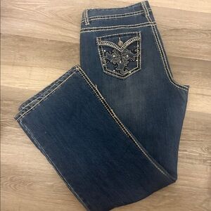 Ninewest Dark Blue Denim Jeans-size 14. Beautiful!